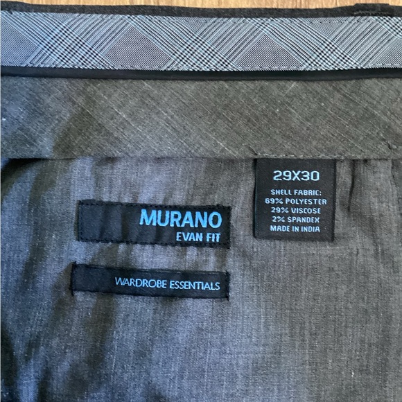 Murano Gray Slim Fit Dress Pants for Timeless Elegance, 29x30 - Picture 4 of 4